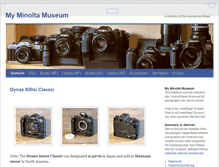Tablet Screenshot of my-minolta-museum.info